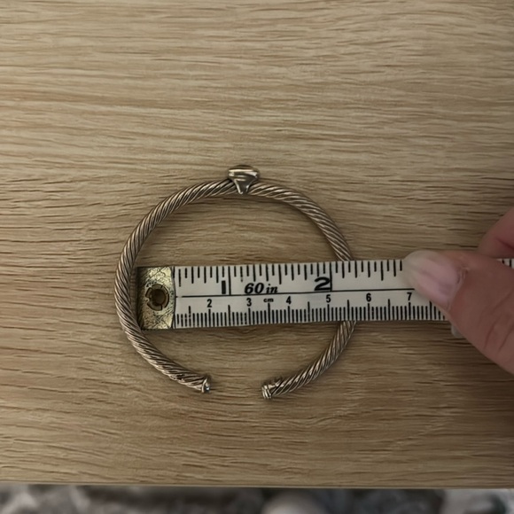 DAVID YURMAN Sterling Silver Amethyst 4mm Noblesse Cable Bracelet - Picture 13 of 15